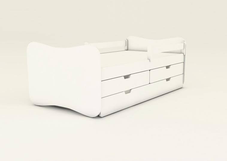 Detská posteľ s 2úložnými priestormi